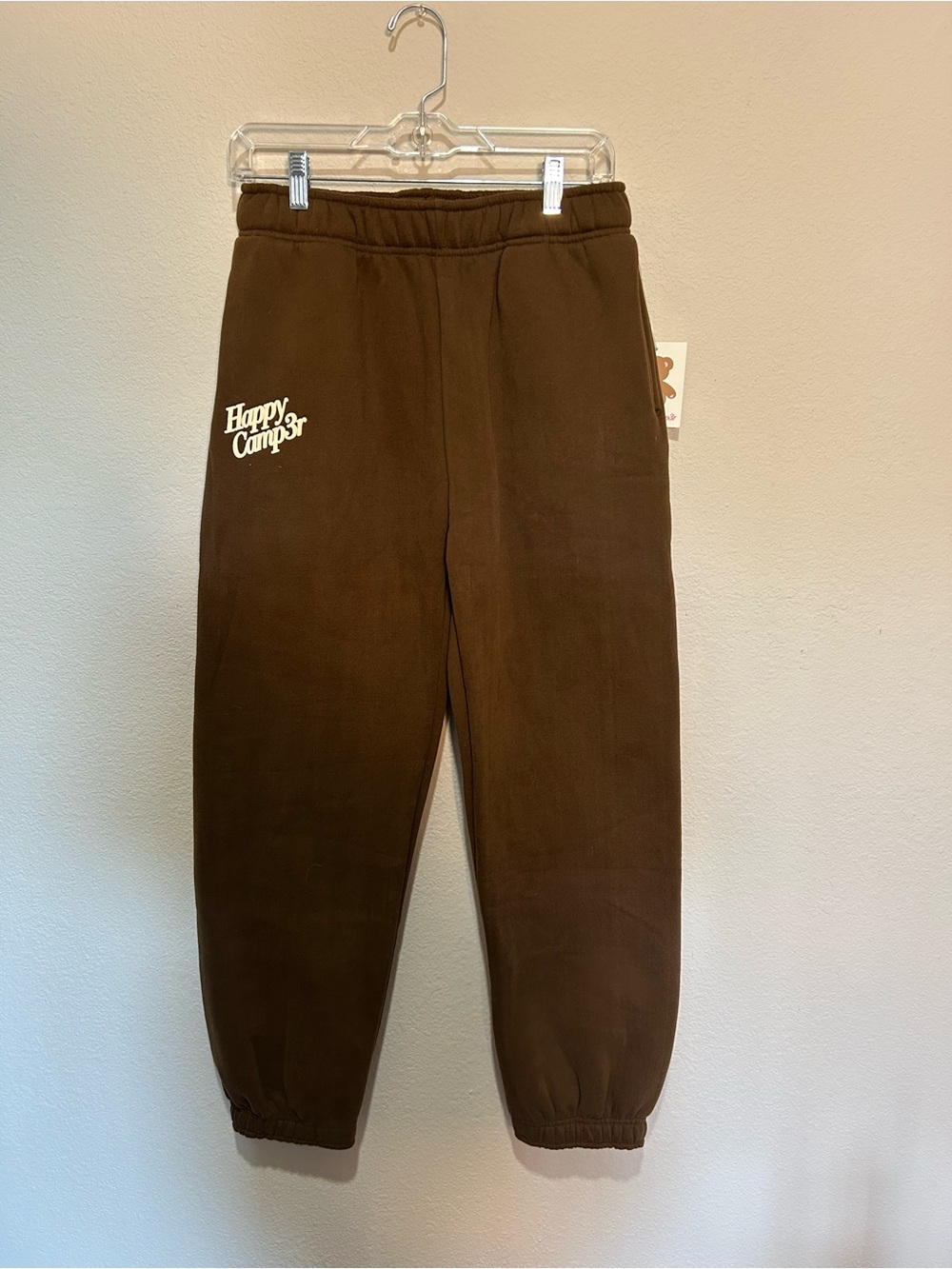 Happy Camp3r Brown Fleece Joggers for Women